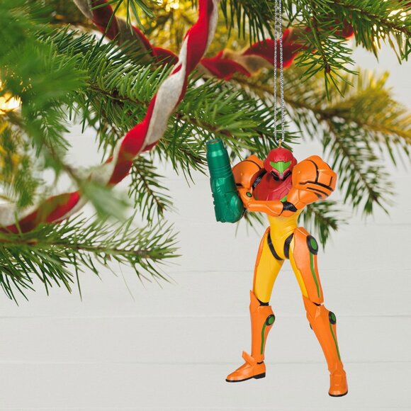 New! Metroid Samus Aran Hallmark Keepsake Christmas Ornament 2023 Nintendo Game - Picture 5 of 5